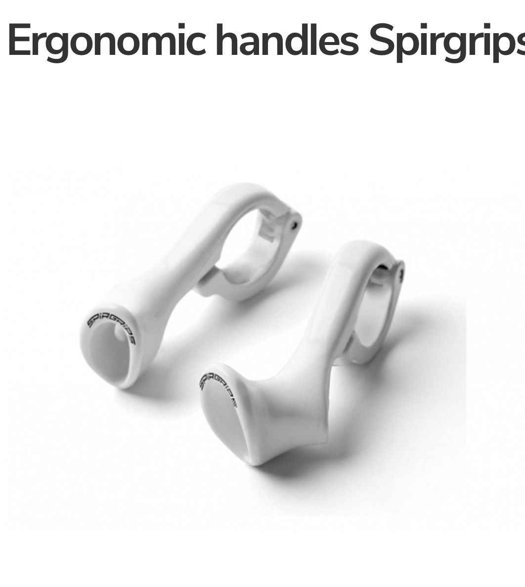 Pièces détachées: Ergonomic white bike handles Spirigrips – Neuf (Voir description) à Genève par Kkk137