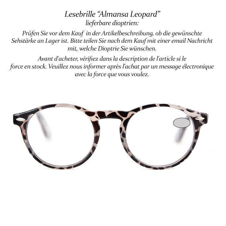 Occhiali & Lenti: Lesebrille Almansa Leopard +1.5 +3.0 – Nuovo e nell'imballaggio originale da Pfäffikon SZ venduto da ANNAPURNA8091