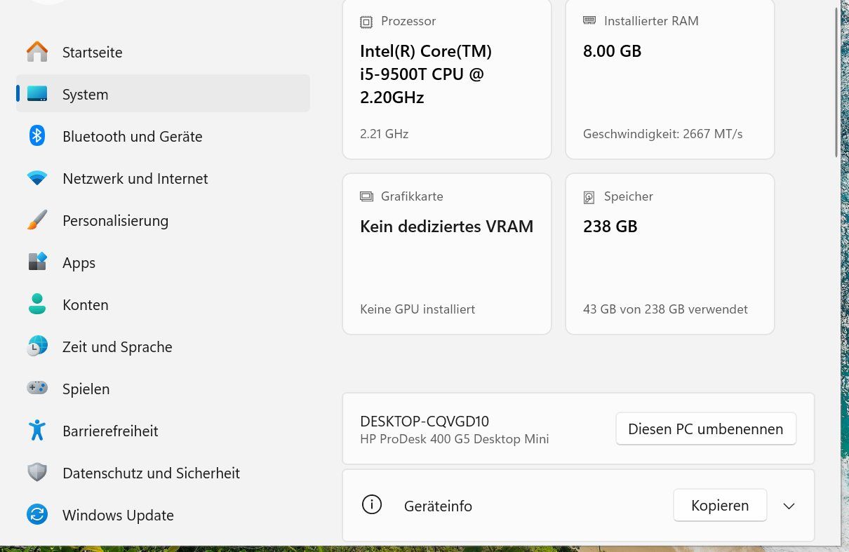 Hewlett Packard PCs: HP ProDesk 400 G5 Mini i5-9500 – Gebraucht aus Tagelswangen von Harubi2 4