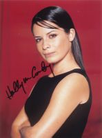 Original Autogramm von HOLLY MARIE COMBS auf Großfoto