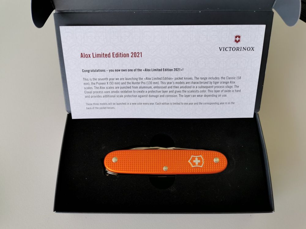 Victorinox Pioneer X Alox Limited Edition 2021 Tiger Orange Kaufen