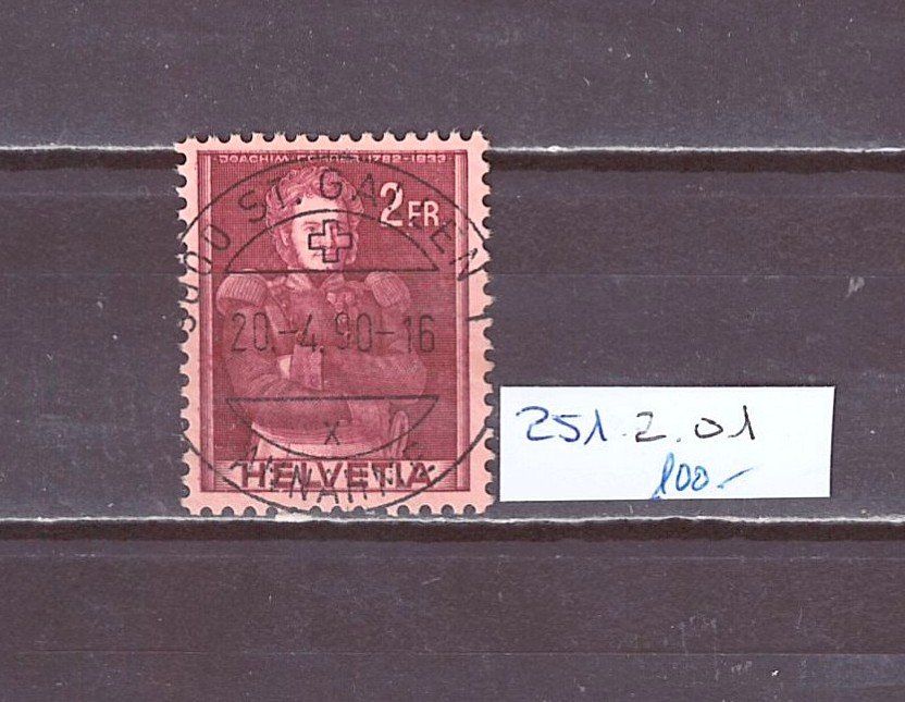 Tutti i francobolli: # 22 --- ABART "DOPPELPRÄGUNG 251.2.01 – Usato da Dübendorf venduto da Piero2