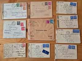 Zensurbriefe gelaufen Zustand gemäss Bilder