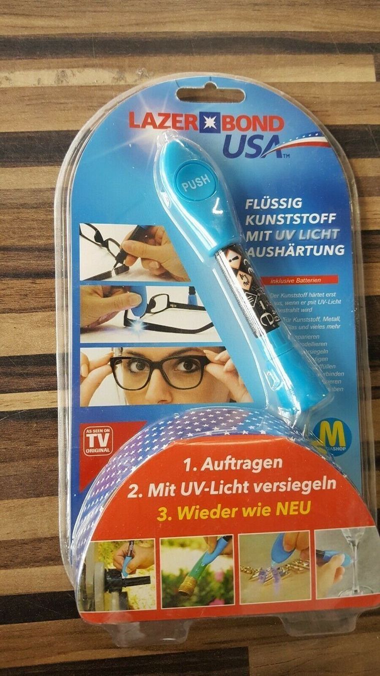 Zubehör: Lazer Bond 3 Second Repair UV-Licht – Neu und originalverpackt aus Arisdorf von comestibles