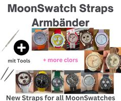 MoonSwatch Armband, Strap in allen Farben GRATIS LIEFERUNG