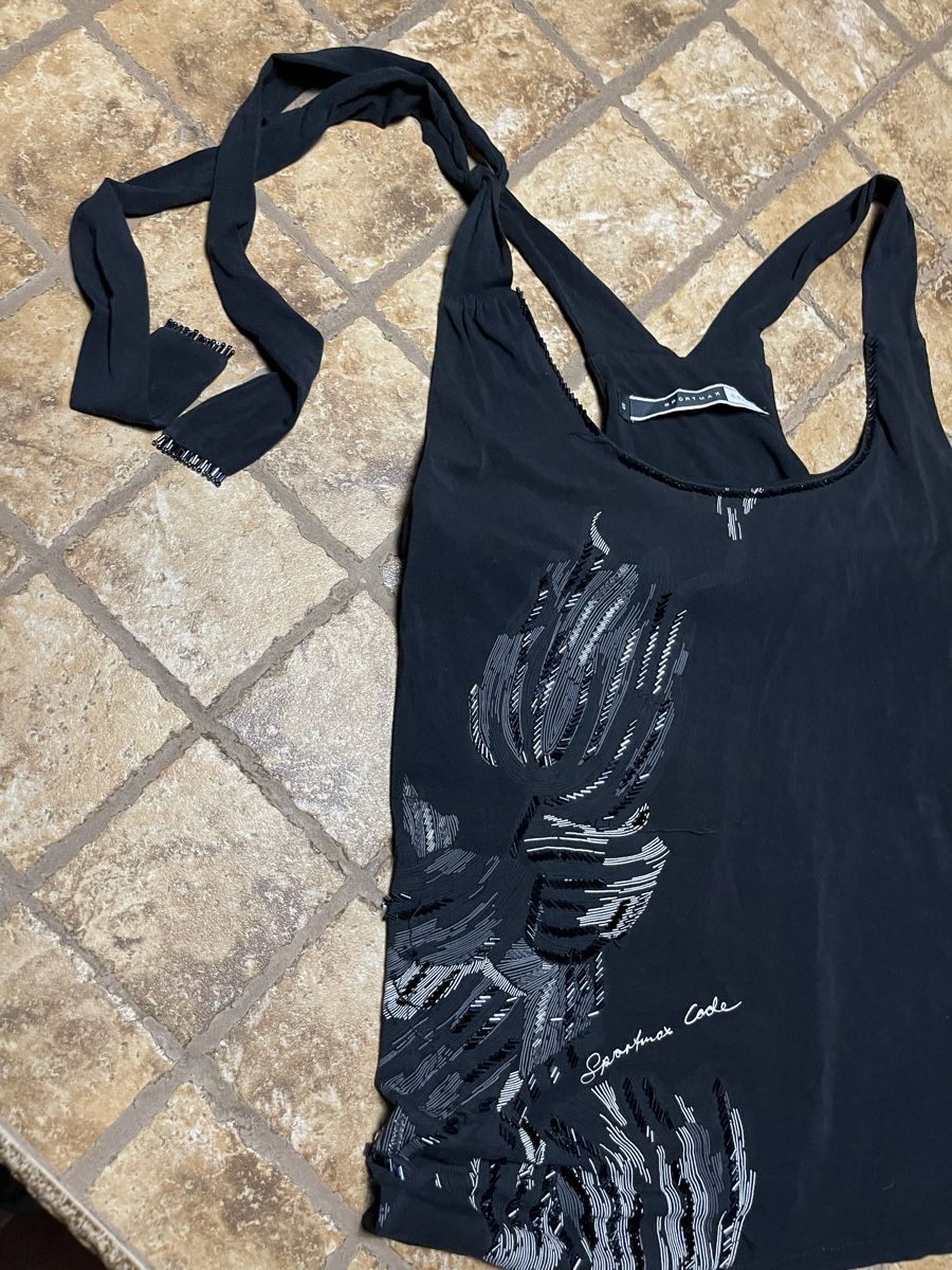 Sportmax Tops: Top nero elegante Sportmax Code,decorato biser – Neuf (Voir description) à Gordevio par LanaZimm 5