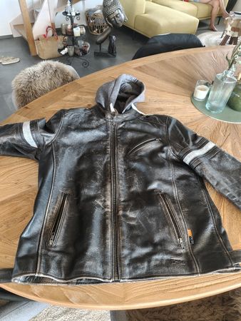 Motorrad Jacke Vintage Leder, fast neu! 
