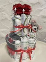Windeltorte Mädchen, Baby Geschenk, Geburt, Taufe