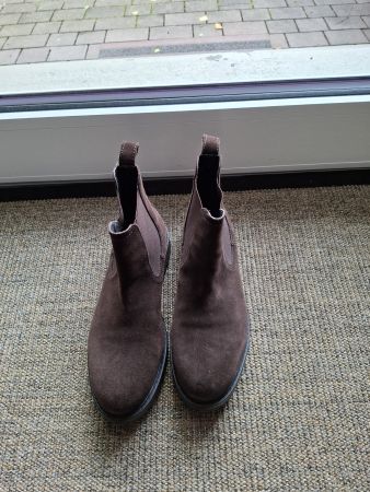 Braune Wildleder Chelsea Boots, Grösse2