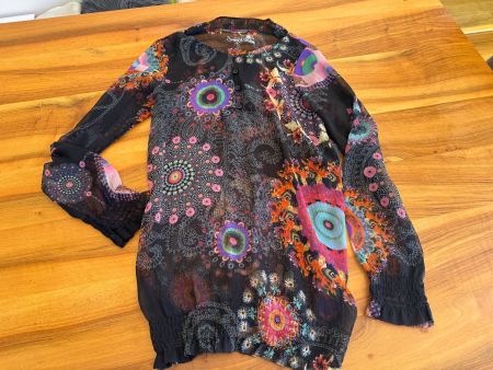 Damen Bluse Desigual bunt mit Muster Top Zustand Gr. S