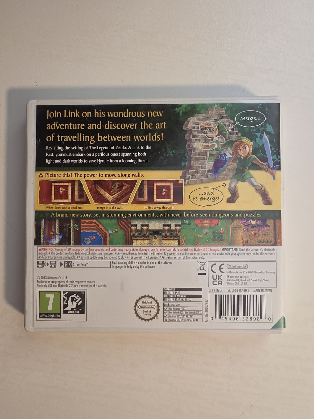 Nintendo Spiele: Zelda A Link Between Worlds Nintendo Selects 3DS – Gebraucht aus Tafers von whereyogamesat 1