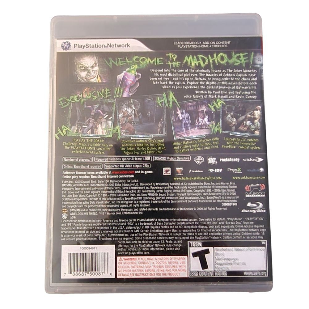 Giochi: Batman Arkham Asylum PS3 Complete in Box CIB – Usato da Genève venduto da Cardtreasure 2