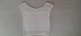 Pull top Pulli T-shirt coton écru 38 - 40