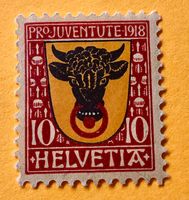Nr.J 10 Pro Juventute UNGESTEMPELT 1918  