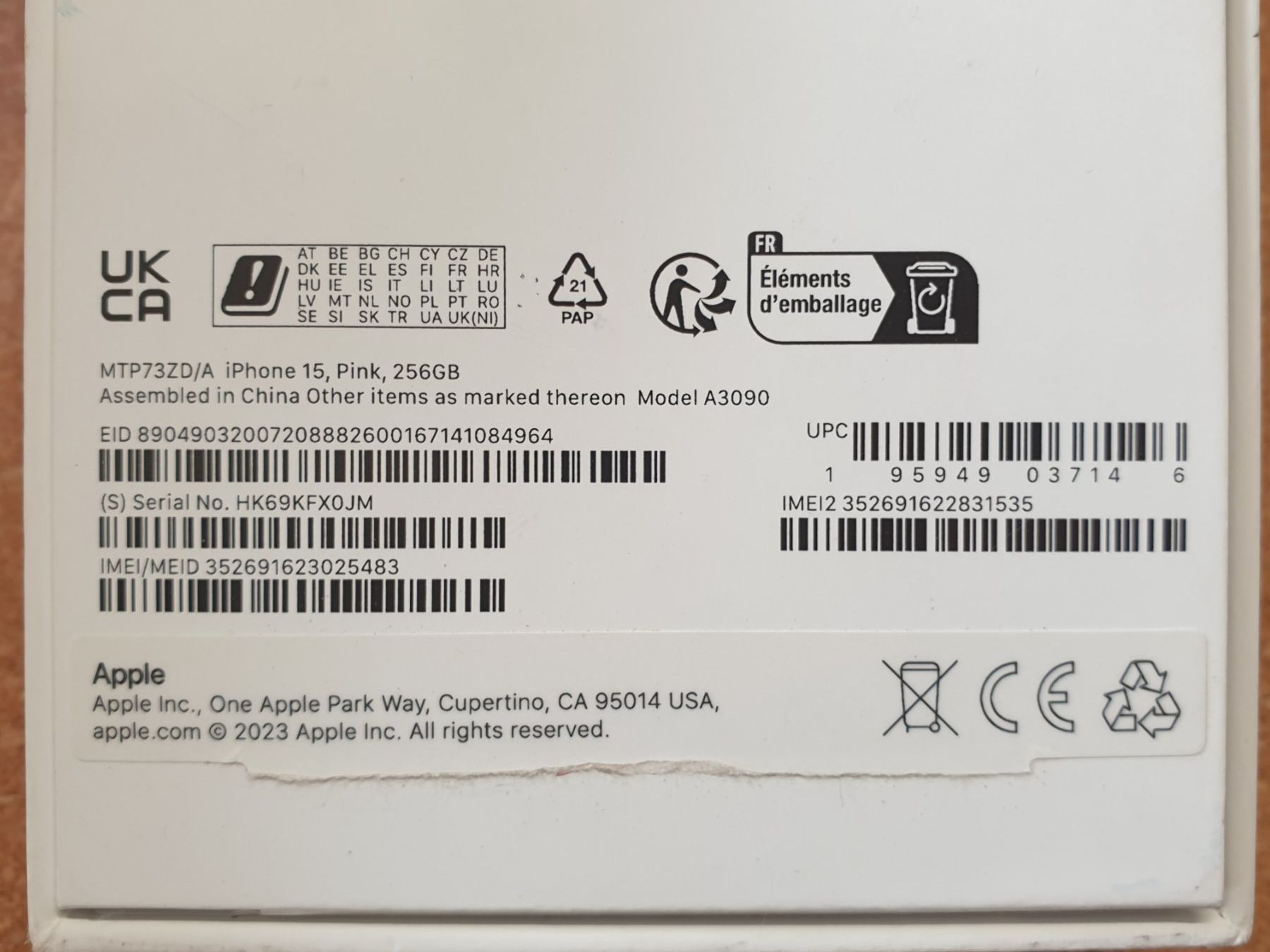 Apple Telefoni cellulari / Smartphones: iPhone 15 Rose Pink – Usato da Neyruz FR venduto da Flyback 9