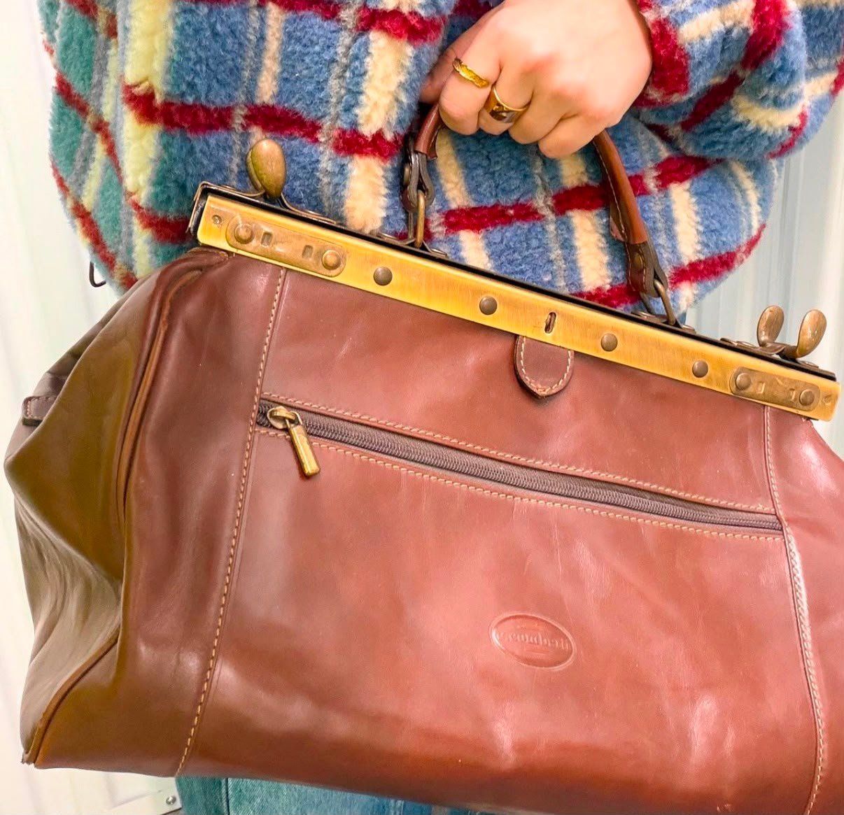 Taschen: Vintage Tasche, Leder – Gebraucht aus Solothurn von haslinuessli 1