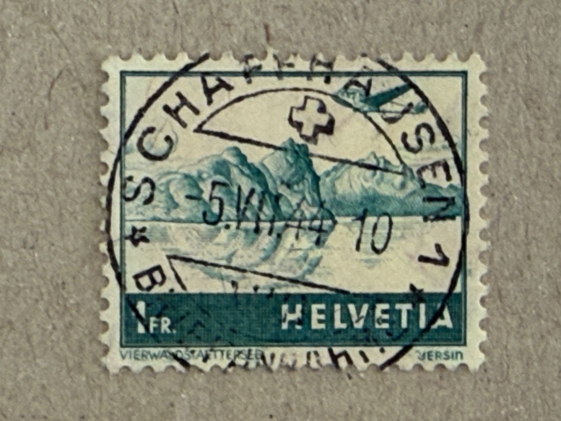 Alle Briefmarken: F32, Schaffhausen – Gebraucht aus Aarau von hilde47