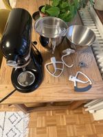 Küchenmaschine KitchenAid Artisan schwarz mit Zubehör
