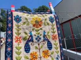 Wandteppich 60x41cm Super Farbig - gereinigt