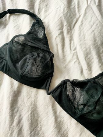 La Perla BH 75D schwarz, transparent NEU, NP: über 250.-