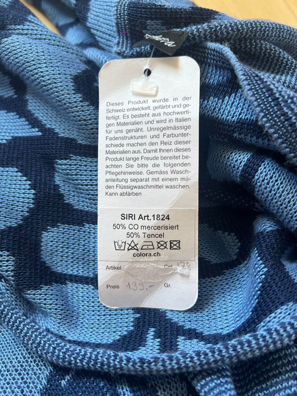 Colora Foulards, Tücher & Schals: Colora Schal, Dunkelblau/Mittelblau, NEU – Neu und originalverpackt aus Worb von farben20zauber 2