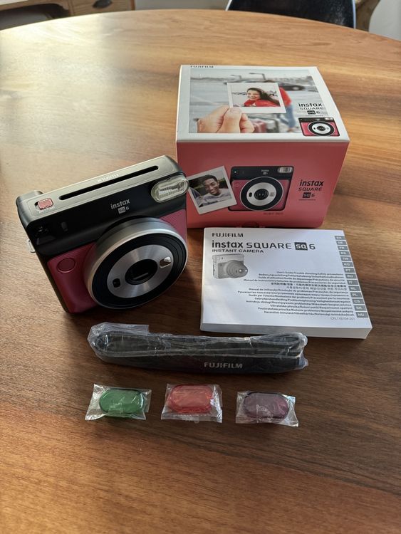 Fujifilm Instax SQUARE SQ 6 Instant Camera Ruby Red (Gebraucht) in ...