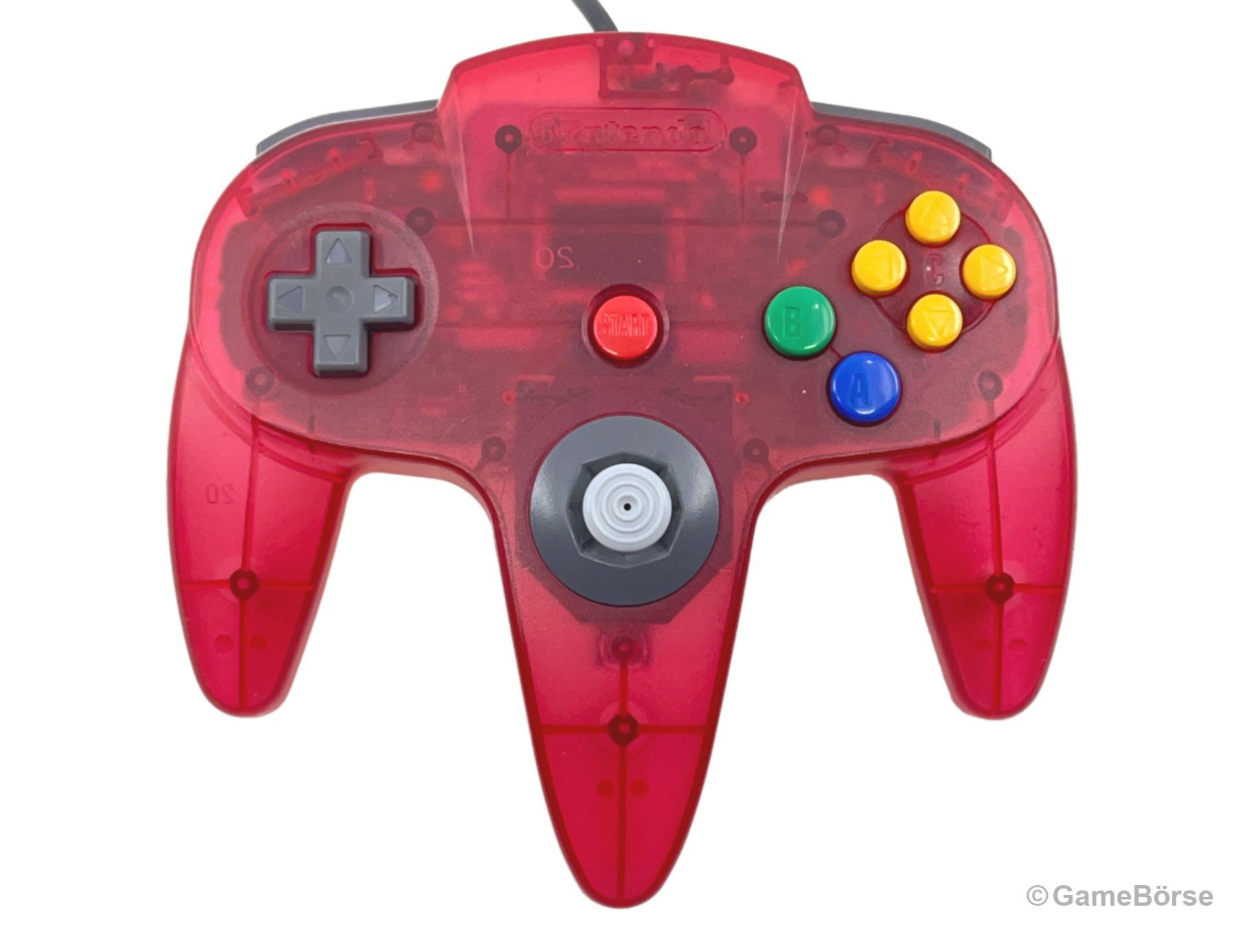 Nintendo Konsolen: N64 Controller Original Rot Transparent – Gebraucht aus Stettfurt von GameBoerse