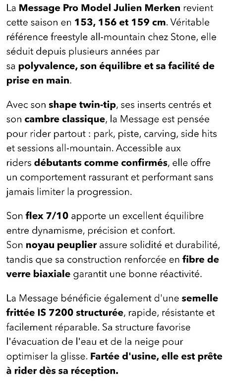 Board: Stone Snowboard Message 159cm – Usato da Ardon venduto da Vikess 4