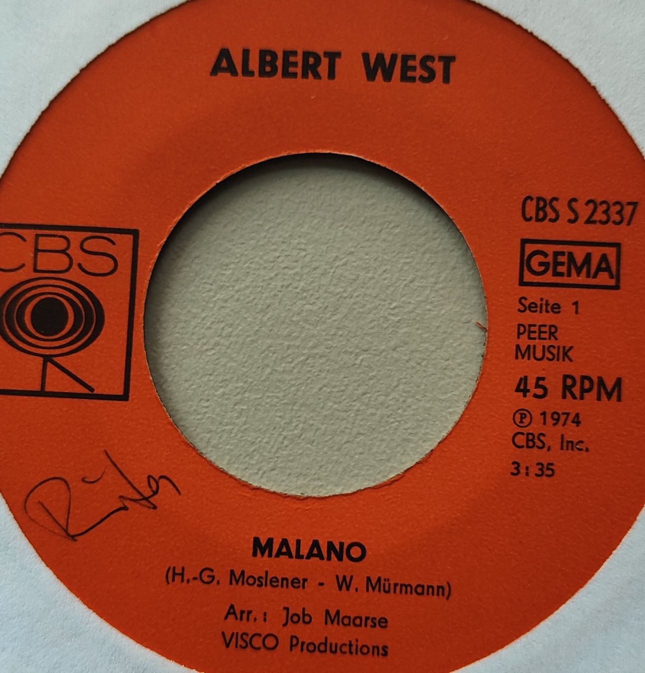 Dischi in vinile: Vinyl Single Albert West - Malano – Usato da Langenthal venduto da Modo39
