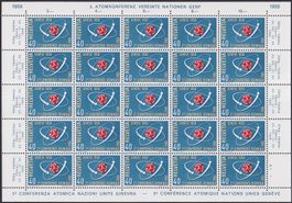 1958, Nr.338 Bogen (Atomkonferenz) postfrisch **. Günstig