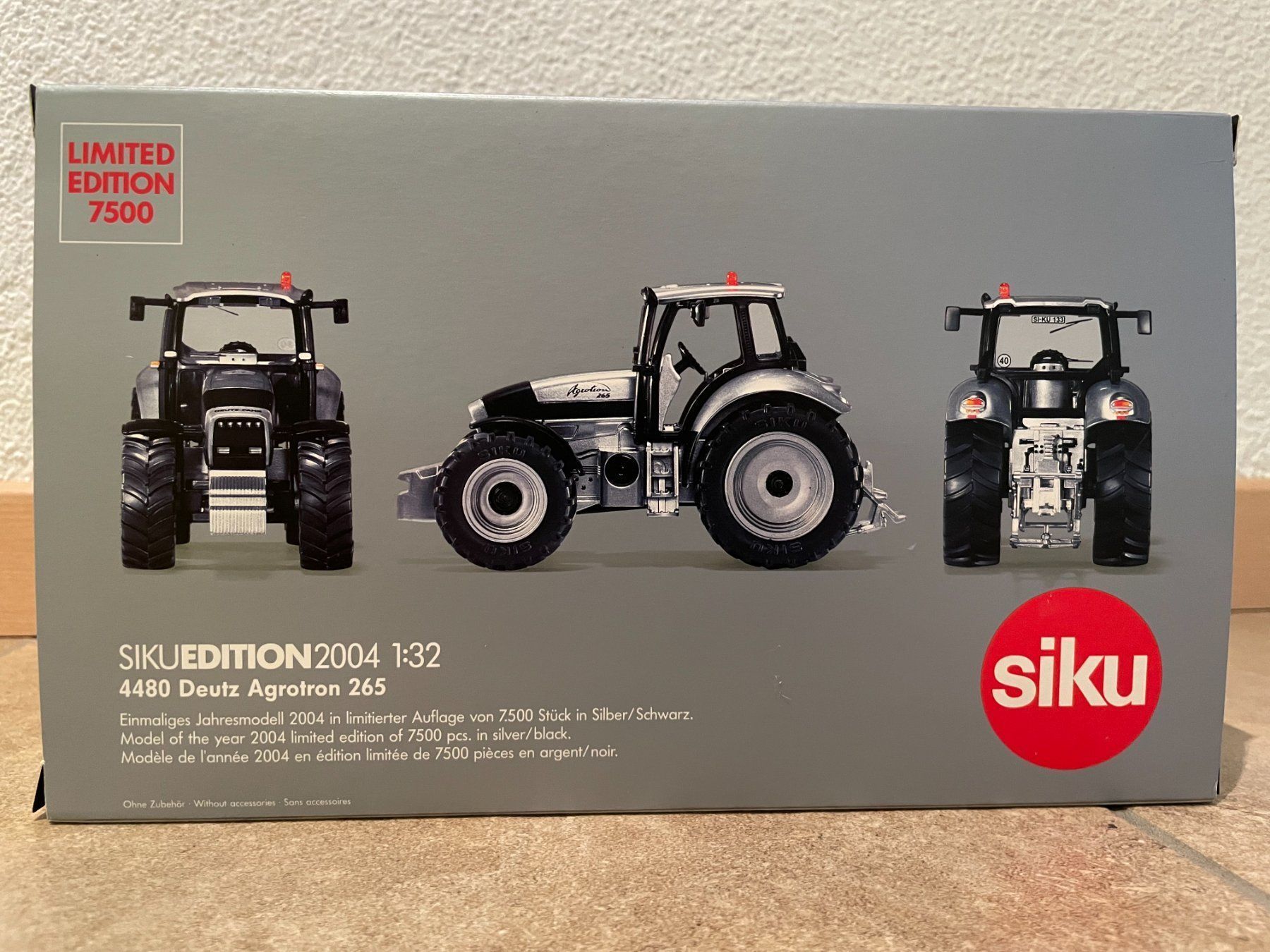 Deutz Trattori: SIKU Deutz Agrotron 265 – Nuovo e nell'imballaggio originale da Kreuzlingen venduto da Stefan1150 5