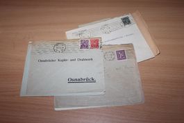 Dt. Reich - 11 Bedarfsbriefe Inflation