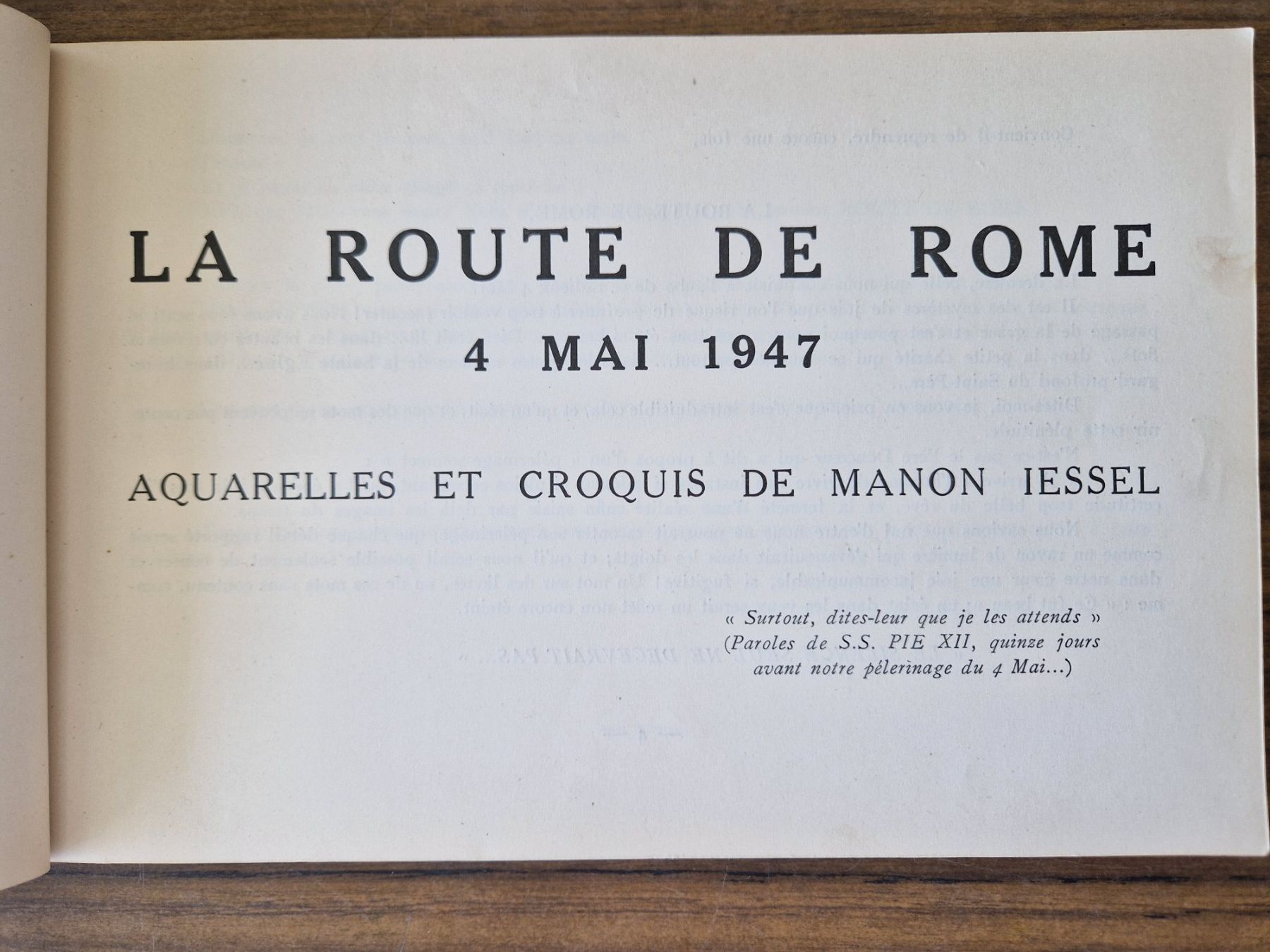 Bücher: La Route de Rome 1947 Aquarelles – Gebraucht aus Mörschwil von aik_x8mc 2