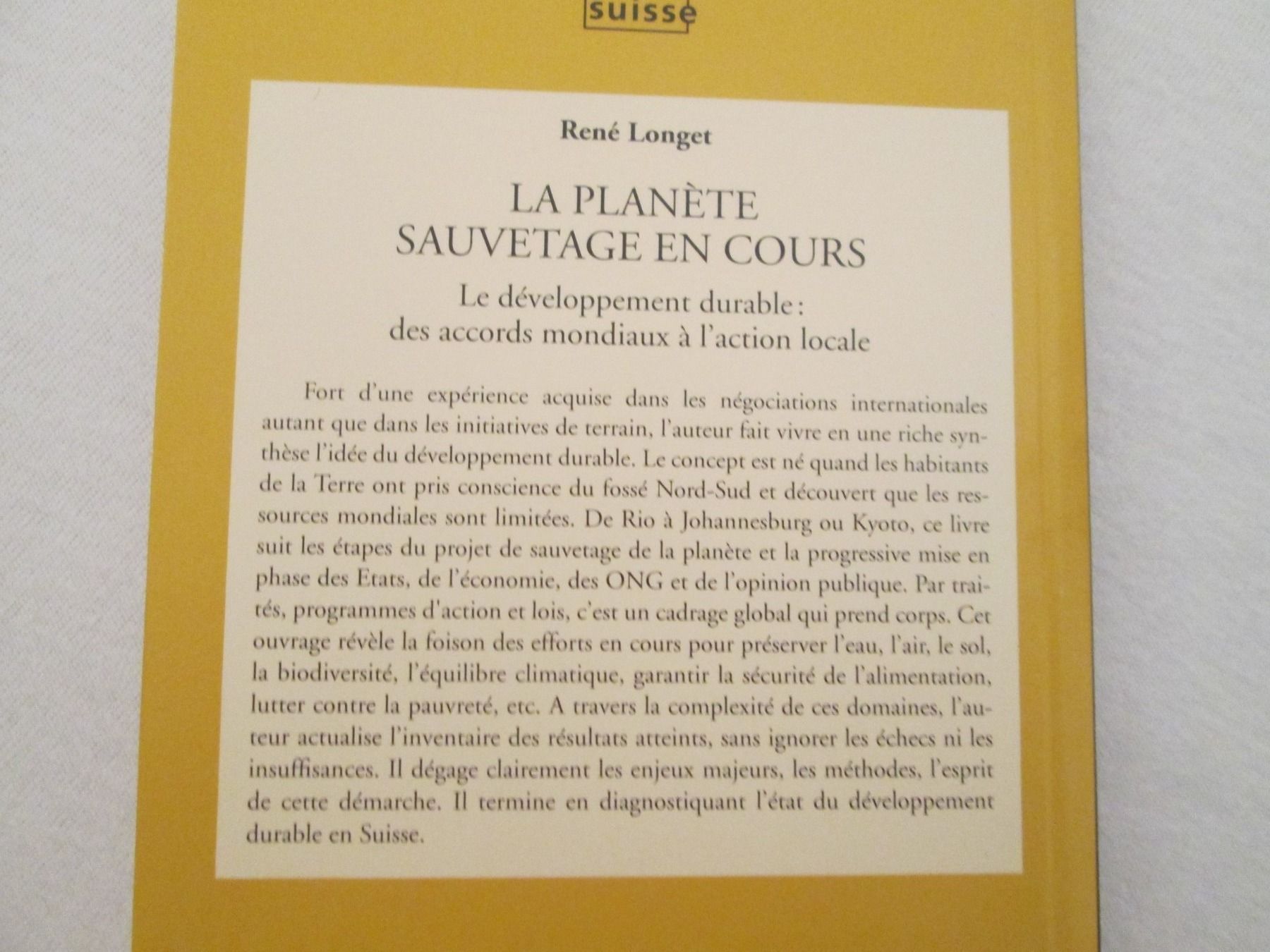 Libri: Planète sauvetage en cours – Usato da Neuchâtel venduto da Dualseele 3