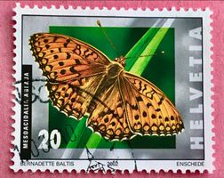 Nr.1062 Grosser Permutterfalter Schmetterlinge GESTEMPELT 