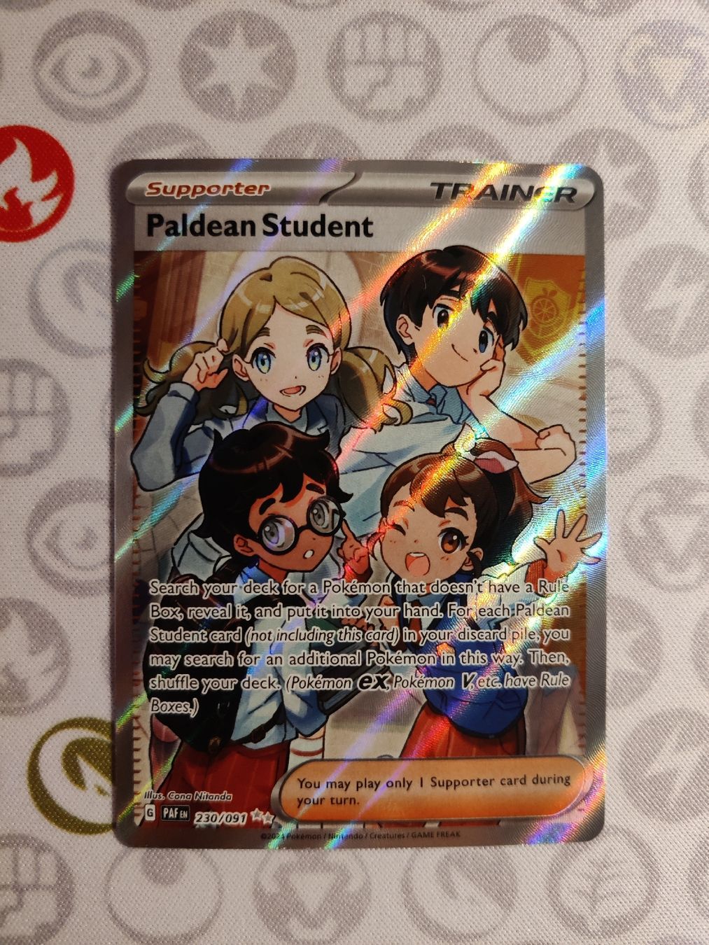 Pokémon Carte collezionabili: Paldean Student PAF 230/091 EN – Nuovo (secondo la descrizione) da Steffisburg venduto da HMStufi