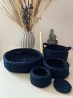 Lot de paniers crochet handmade