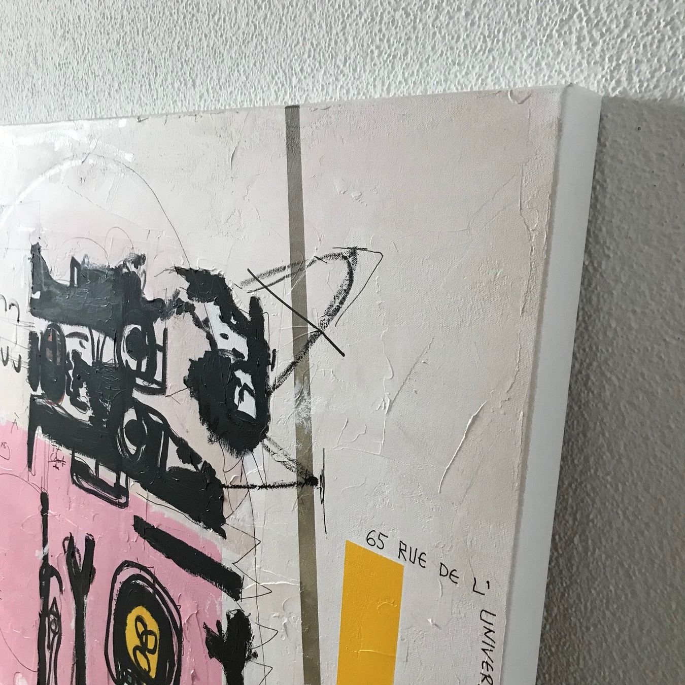 Poster & Bilder: Expressionismus Kunst Modern Acryl Urban Bild Les Lignes – Neu (gemäss Beschreibung) aus St. Niklausen LU von Stefan_Bammert_Art 1