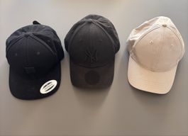 3 Caps als Set 