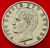 3 Mark 1908 D Kaiserreich Bayern Silbermünze in Schön