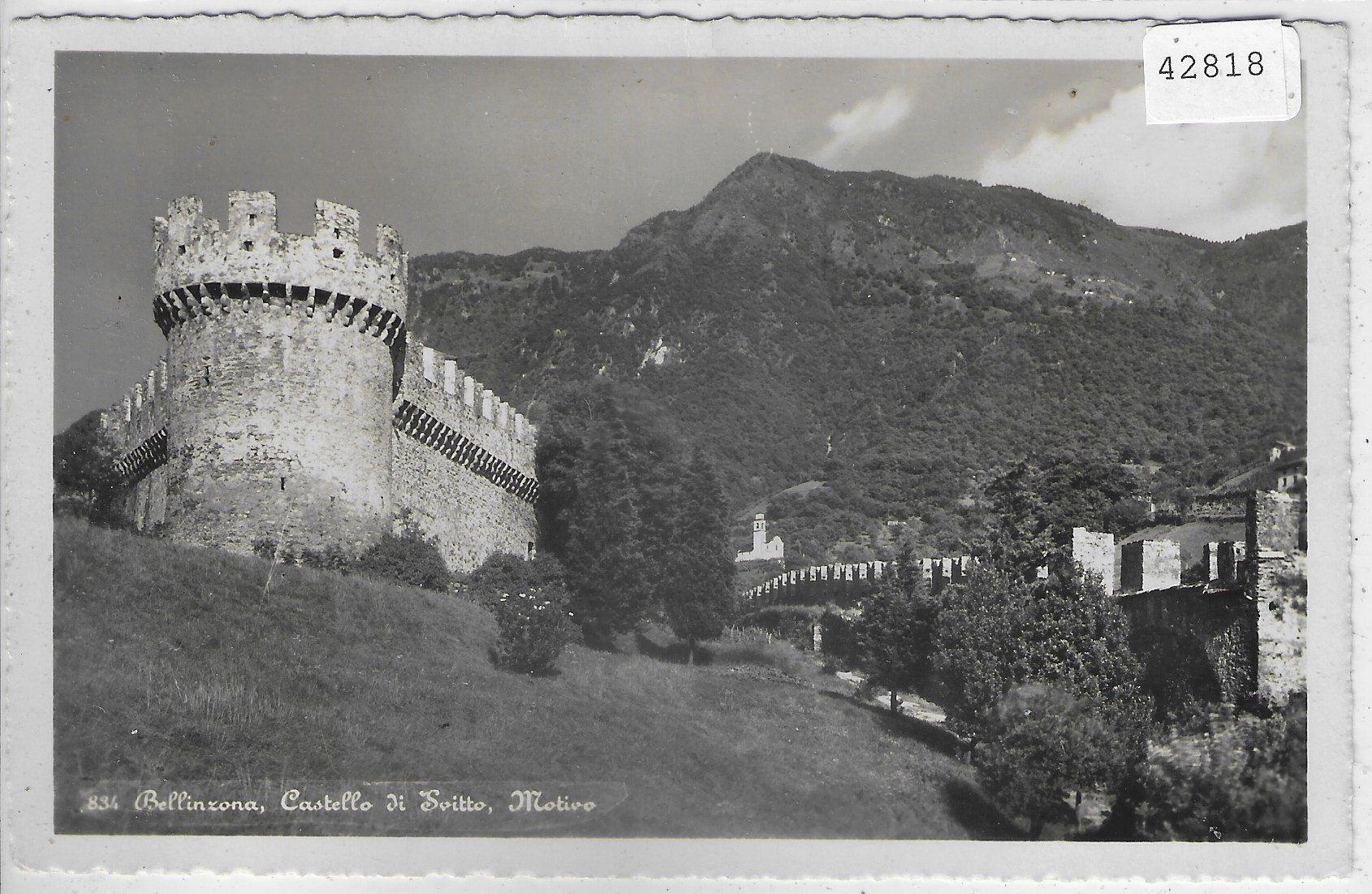 Cartoline postali: Bellinzona - Castello di Svitto – Usato da Ettingen venduto da Kartenplanet