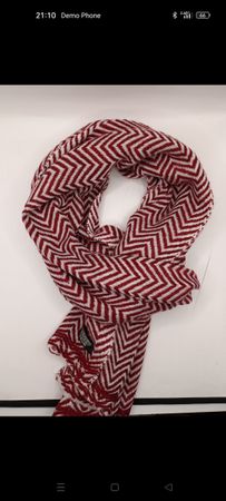 Écharpe étole100%  cachemire motif chevron neuf