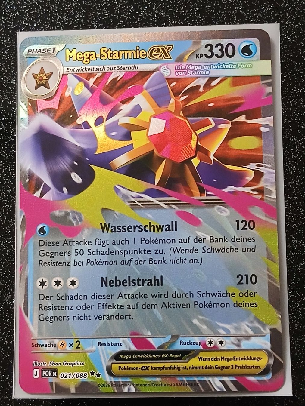 Pokémon Carte collezionabili: Perfect Order / Mega-Starmie ex 021/088 DE – Nuovo (secondo la descrizione) da Zug venduto da Vorphalak