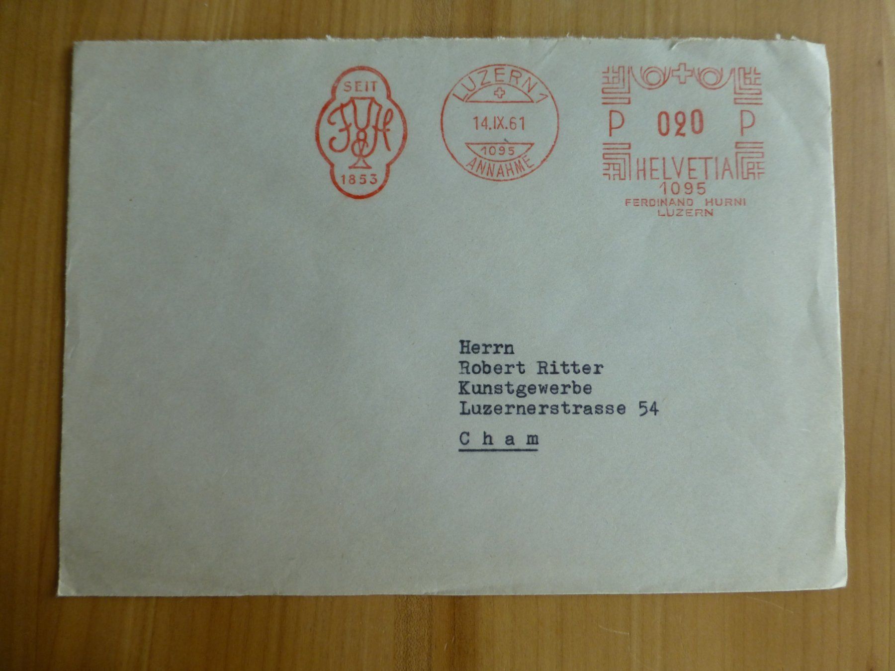 Foto & Immagini: Luzern, Ferdinand Hurni 1961 – Usato da Bettlach venduto da 1saurer