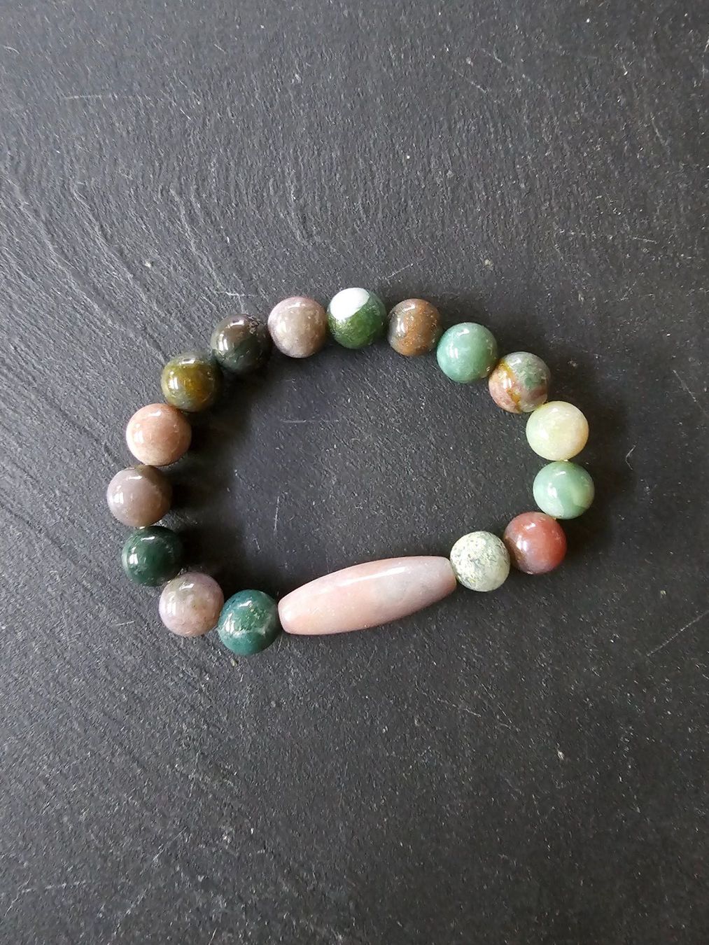 Bracciali & Braccialetti: Armband aus Indiana Achat – Nuovo (secondo la descrizione) da Aarberg venduto da Fischkeller 1