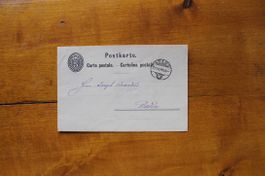 1880 GS PK schöner Post-O Stans gel. nach Baden