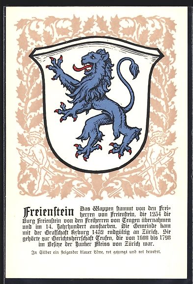 Cartes postales: Freienstein, Wappen mit blauem Löwen – D'occasion à Berlin par bartko-reher