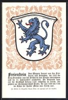 Freienstein, Wappen mit blauem Löwen
