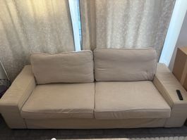 Ikea KIVIK 3er-Sofa Beige