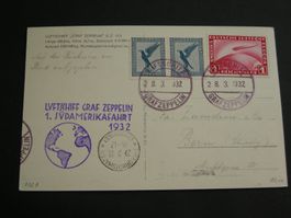 28.3.1932. DEUTSCHE LUFTPOST LUFTSCHIFF ZEPPELIN, ZUMSTEIN
